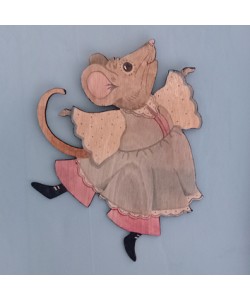 Flora Mouse Wall Plaque Flora Mouse Wall Plaque