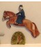 Jumping Horse, Side Saddle Rider & Hedge Wall Plaques